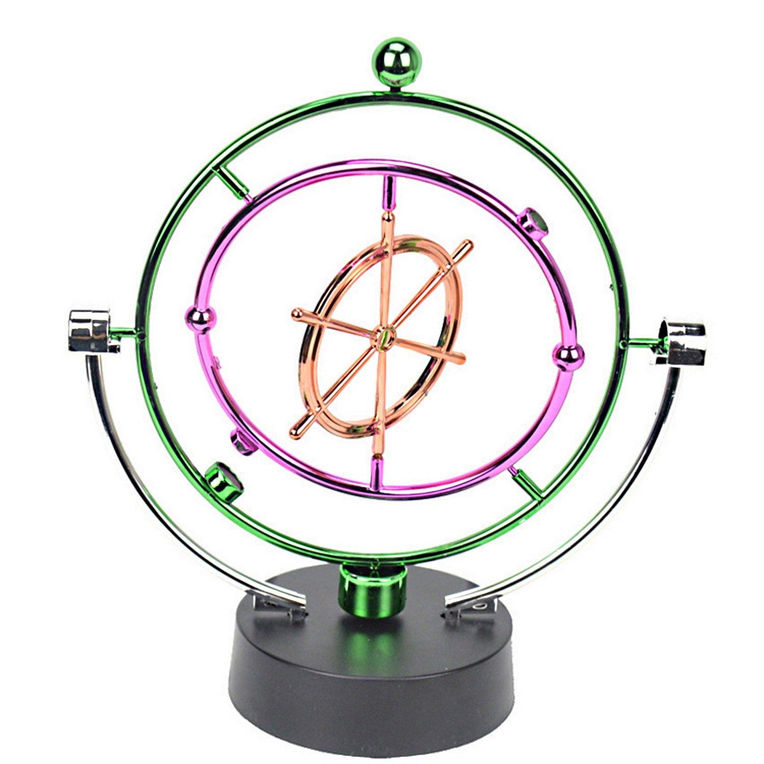 Kinetic Art Perpetual Motion Executive Desk Toys Boat Wheel 7